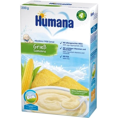 

Каша Humana молочная кукурузная сухая 200 г с 6 месяцев