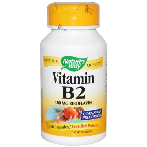 Nature's Way Vitamin B2 100 mg 100 Caps Витамин B2, рибофлавин
