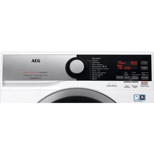 Стиральная машина AEG L6SE47SUE: Загрузка белья (стирка), кг 7