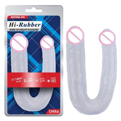Фаллоимитатор двойной CHISA 17.7 Inch Dildo Clear