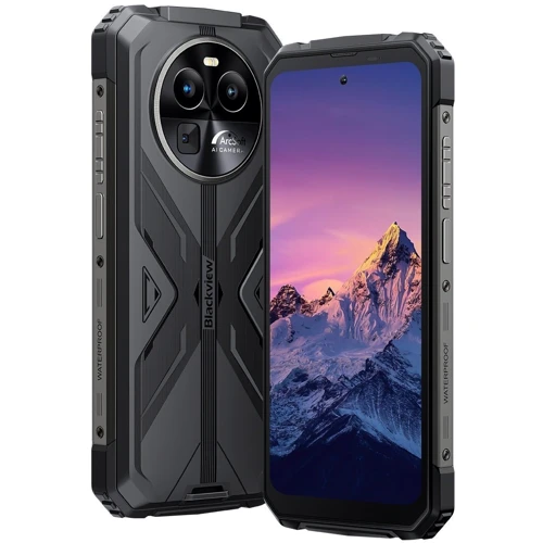 Смартфон Blackview BV8100 8/256GB Starry Black (UA UCRF): Камера двойная 50 + 13 Mп (f1.8/f2.2) / автофокус / LED вспышка / фронтальная 32 Мп (f2.2)
