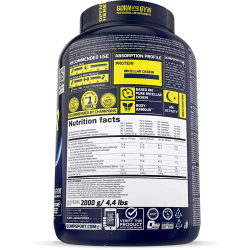 Протеин Olimp Micellar Casein 2000 g /66 servings/ Strawberry: Вид Казеины