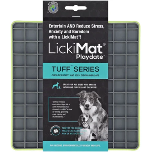Коврик для медленного питания LickiMat DOG PLAYDATE TUFF GREEN для собак (9349785000418)
