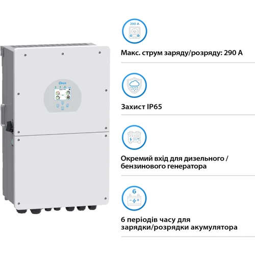 Система хранения энергии Deye SUN-16K-SG01LP1-EU-4DE20.48K-LFP 16kW 20.48kWh 4BAT LiFePO4