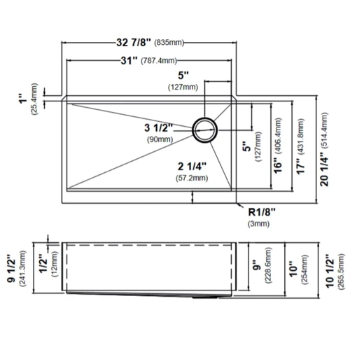 Кухонна мийка Kraus KWF410-33/PGM
