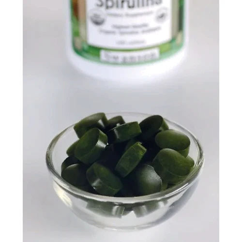Swanson, Greens Certified Organic Spirulina 500 mg 180 tabs (SWA-06044): Форма выпуска Таблетки
