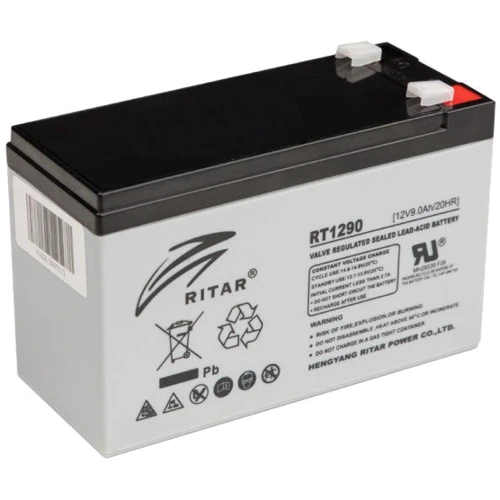 Аккумуляторная батарея Ritar RT1290 12V 9Ah grey