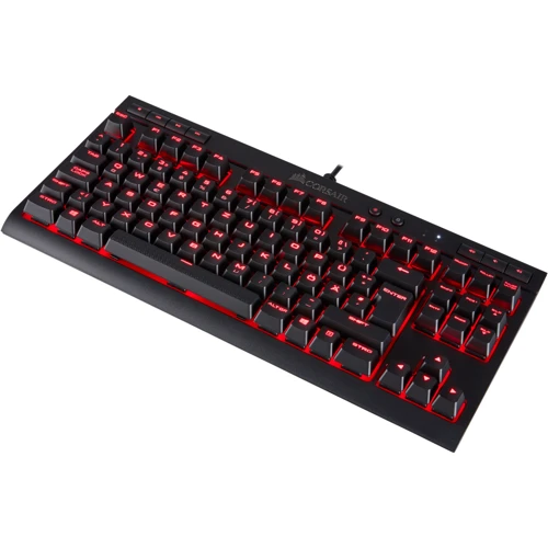 Клавиатура Corsair K63 RGB Cherry MX Red (CH-9115020-RU): Тип клавиатуры компактная
