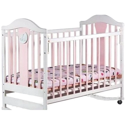 Ліжечко Laska-M Наполеон NEW Mix без ящика (рожева)