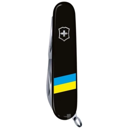 Мультитул Victorinox Huntsman Ukraine 91мм/15 функций/черный /Флаг Украины (1.3713.3_T1100u): Количество функций 15