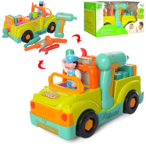 Конструктор машина, інструменти, відчин. капот, муз., світло, бат. (6109): undefined undefined