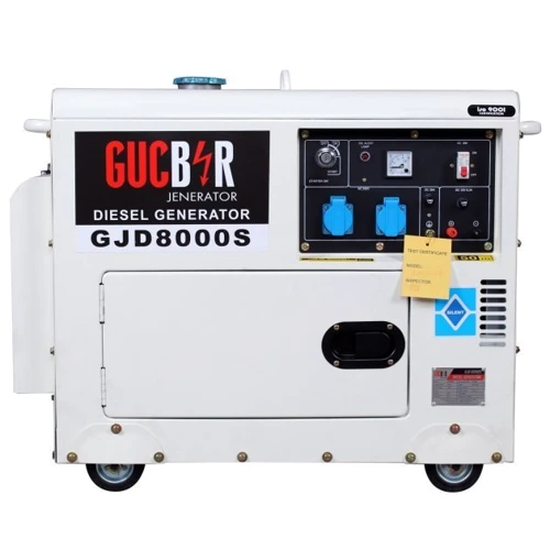 Генератор дизельный Gucbir GJD8000-S 8 кВА, 1 фаза, электростартер