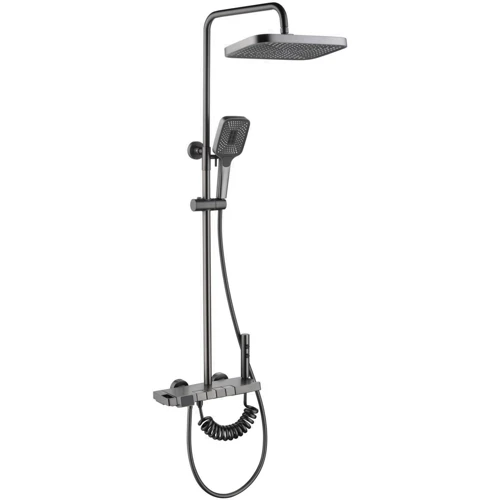 Душевая система Lefton Lefton Thermostatic Shower System with Temperature Display and 4 Water Outlet Modes-SST2203 Grey