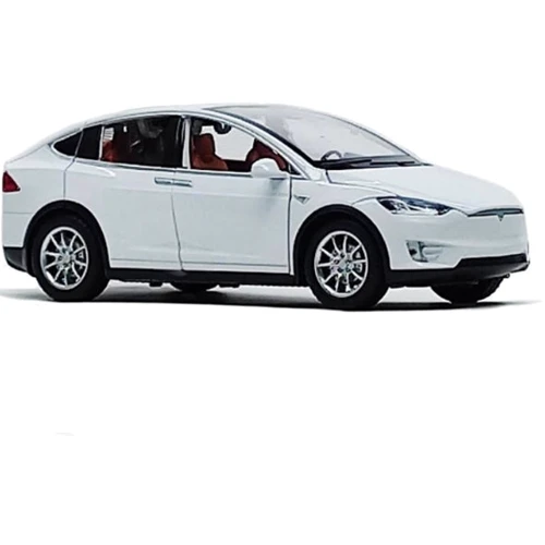 Инерционная машинка АВТОПРОМ Tesla Model X 7574A, 1:22 (7574A(White))