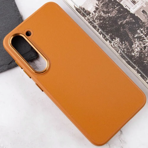 Чехол для телефонов TPU Case Bonbon Leather Metal Style Brown for Samsung S911 Galaxy S23: Тип накладка на заднюю часть