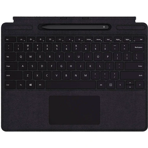 Аксесуар для планшетних ПК Microsoft Surface Pro X / Surface Pro 8 Signature Keyboard Black (8XA-00001): Матеріал пластик