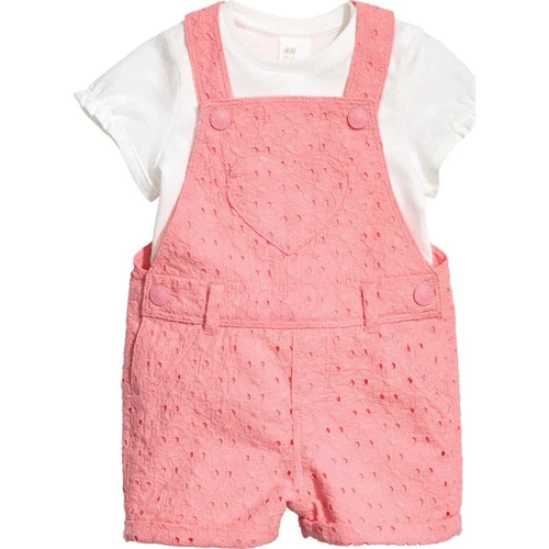 Костюм H & M 52268961 74 см рожевий