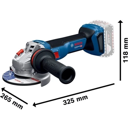 Аккумуляторная бесщеточная угловая шлифмашина Bosch GWS 18V-11 solo (06019N4100): Тип машины угловая