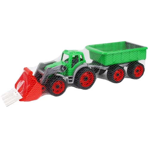 Трактор з ковшем та причепом ТехноК 3688