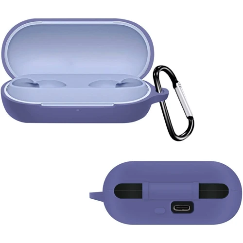 Чехол BeCover Silicon Case Purple (712032) for Sony WF-C700N: Особенности С карабином