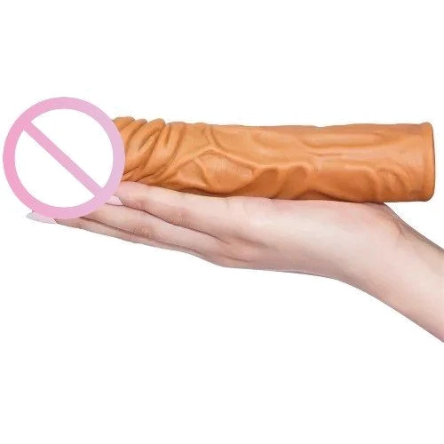 Реалистичная насадка на член LoveToy Pleasure X-Tender Penis Sleeve Flesh Add 2" (коричневый)