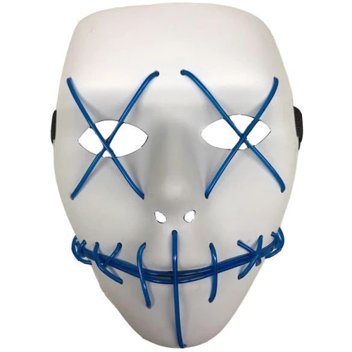 Неоновая маска для вечеринок с подсветкой UFT LED Mask 1 Blue фото 2
