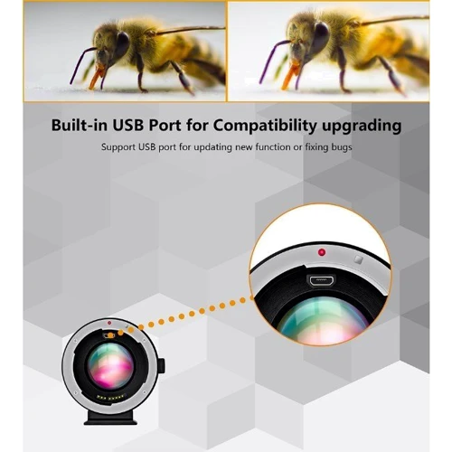 Адаптерне кільце Commlite CM-EF-FX Електронний AF Lens Adapter від Canon EF/EF-S Lens to Fujifilm FX-Mount Camera фото 8