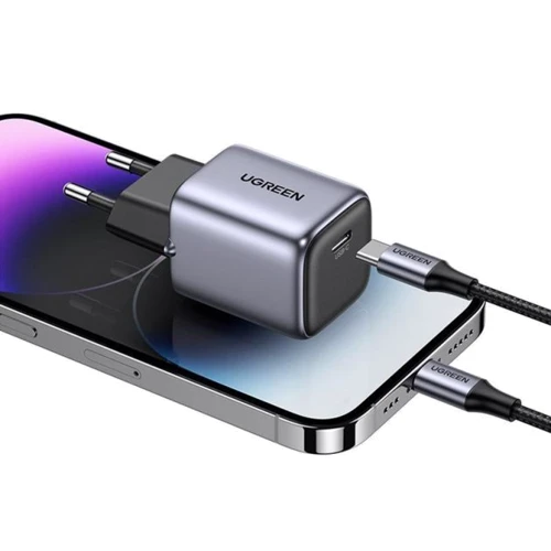 Зарядное устройство Ugreen USB-C Wall Charger CD318 Nexode Mini 20W Gray (90664): Тип сетевое