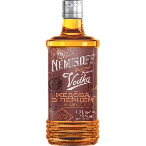 Настойка Nemiroff Украинская медовая с перцем 40% 1 л (NMF4820181420918)