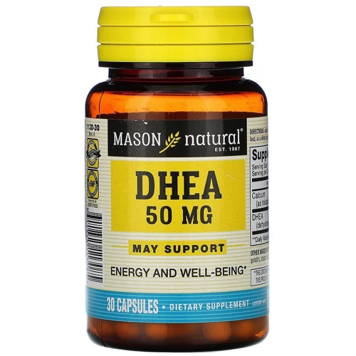 Mason Natural DHEA 50 mg ДГЭА Дегидроэпиандростерон 30 капсул