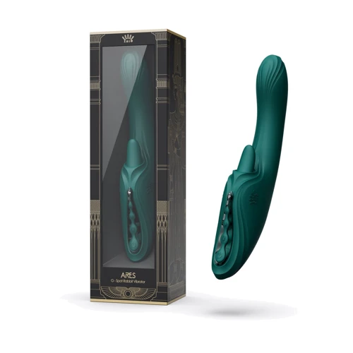 Вибратор-кролик Zalo Ares Turquoise Green