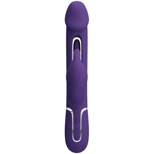 Вибратор 3в1 LYBAILE Pretty Love Twinkled Tenderness Kampas Dark Purple (BW-500025-2)