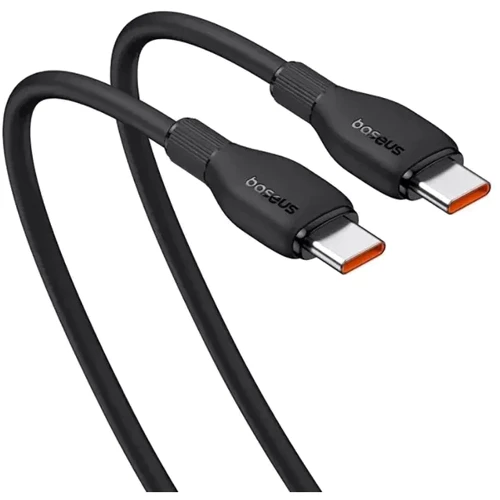 Кабель Baseus Cable USB-C to USB-C Pudding Series Fast Charging 100W 1.2m Black (P10355702111-00) фото 3