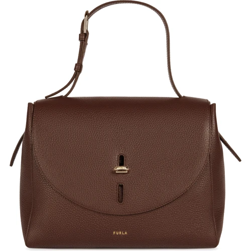 Жіноча сумка-сетчел Furla Net M Top Handle коричнева (BAFQFUA)
