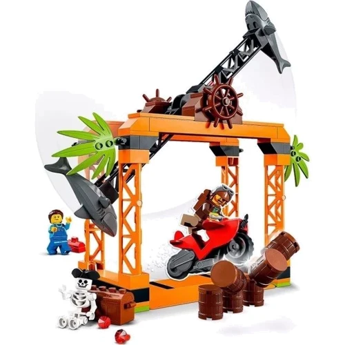 Конструктор LEGO City Stuntz Каскадерське завдання «Напад Акули» (60342): Кількість деталей, шт. 122