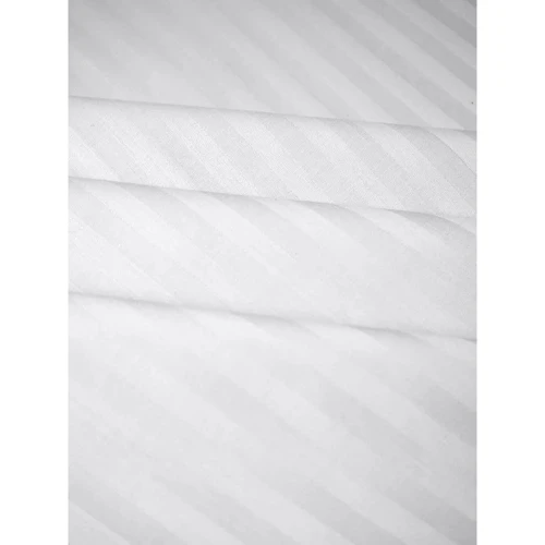 Простирадло LightHouse Sateen Stripe White на гумці страйп-сатин 160х200+25см (603890) фото 5