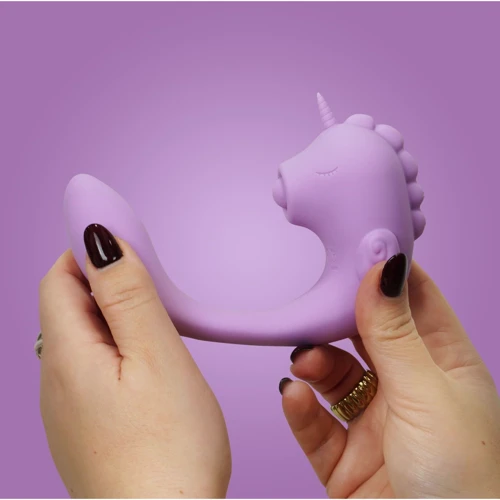 Вібратор-єдиноріжка Unihorn - C Horse - Marina Lilac, вагінально-кліторальна стимуляція