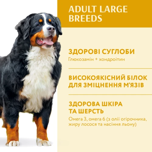 Сухой корм Optimeal Adult Dogs для собак крупных пород с курицей 12.5 кг (4820083908385): Класс Супер премиум