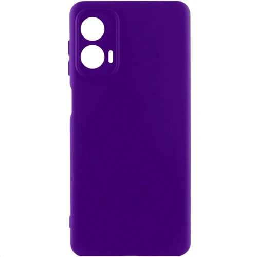 Чехол для телефонов TPU Case Getman Liquid Silk Full Camera Ultra Violet for Motorola G24