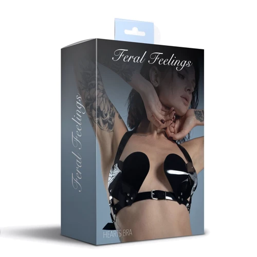 Лиф Сердце Feral Feelings - Hearts Bra Black