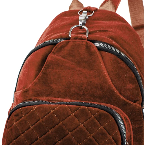 Женский рюкзак Valiria Fashion коричневый (DETAP2003-10): Застежка Молния