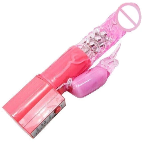 Вибратор с стимулятором клитора Cute baby vibrator, BW-004102 PINK