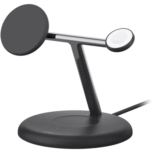 Зарядное устройство Belkin Wireless Charger BoostCharge Pro 3-in-1 Magnetic Stand with Qi2 Black (WIZ023TTBK)