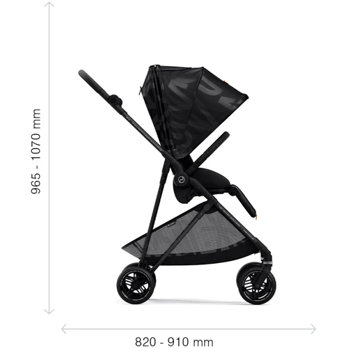 Прогулочная коляска Cybex Melio Real Black с бампером (522002631) фото 17