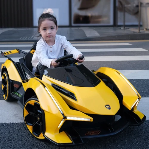 Детский электромобиль Bambi Racer Lamborghini желтый (M 4865EBLR-6): Рекомендуемый возраст от 3 лет до 8 лет
