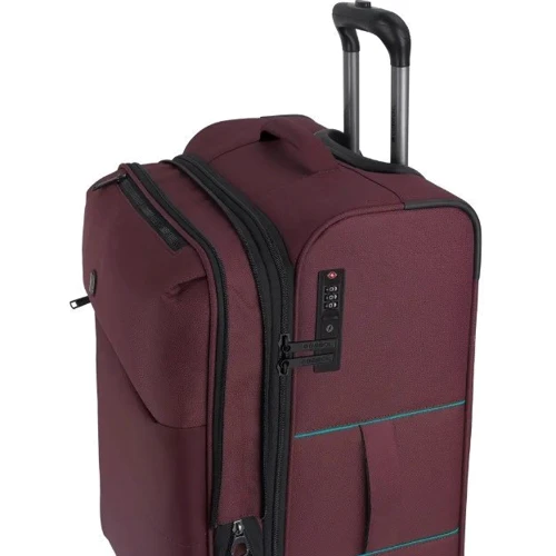 Чемодан Gabol Florida (L) Dark red бордовый (123147-037): Фактура Тканая, Матовая