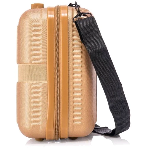 Бьюти-кейс Semi Line 16L Gold золотой (T5663-2): Тип Косметички