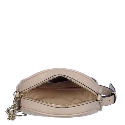 Женская сумка кросс боди Guess Brielle бежевая (HWVG7581690-TAU): Фактура Стеганая, Матовая, Гладкая