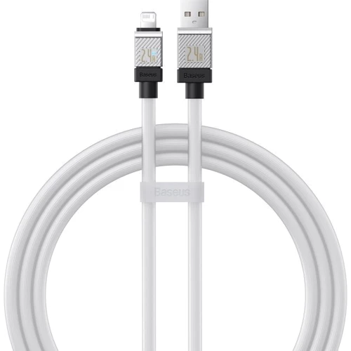 Кабель Baseus USB Cable to Lightning CoolPlay Series 2.4A 1m White (CAKW000402)