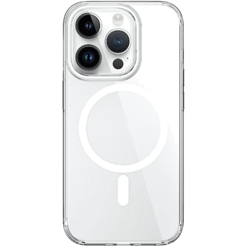 Чехол для iPhone WIWU Crystal MagSafe Clear/White for iPhone 15 Pro Max (ZYS-013): Материалы Термополиуретан